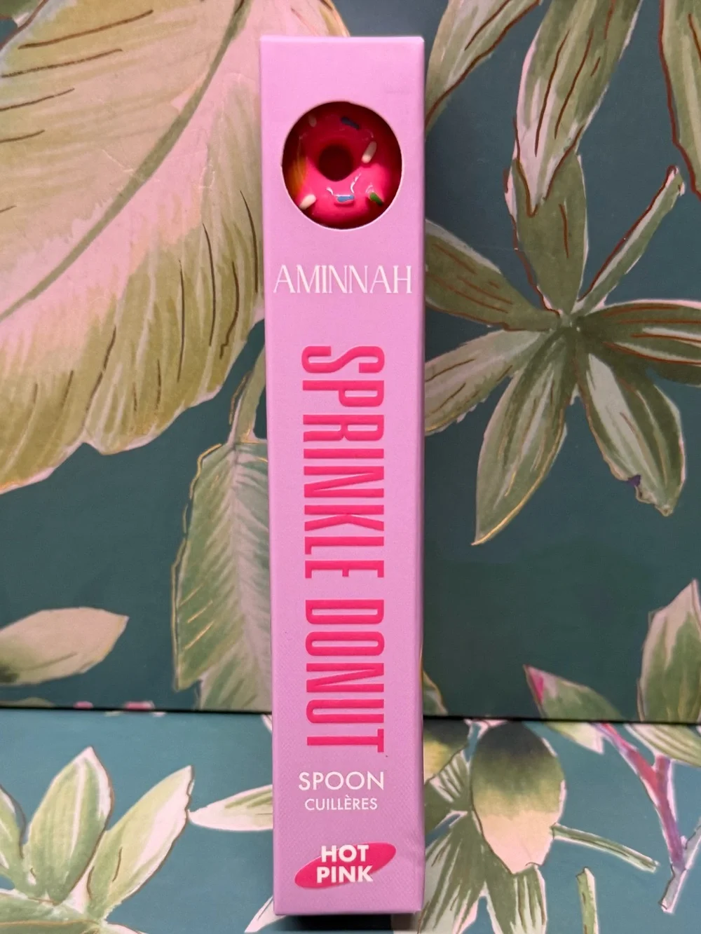 Aminnah Sprinkle Donut Body Butter Spoon Dark Pink NIB